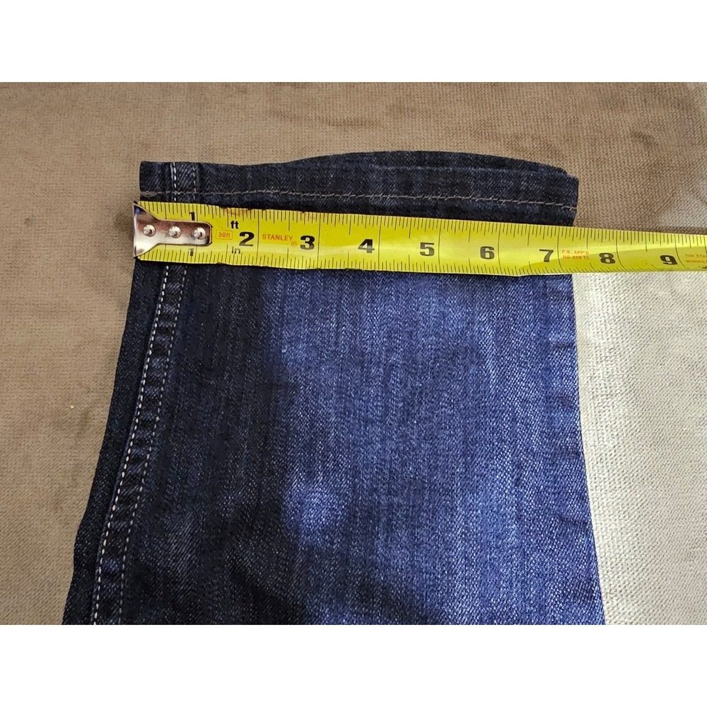 Levis 524 Too Superlow Jeans Dark Wash Slim Straight Denim Womens 15 Medium - Picture 11 of 11